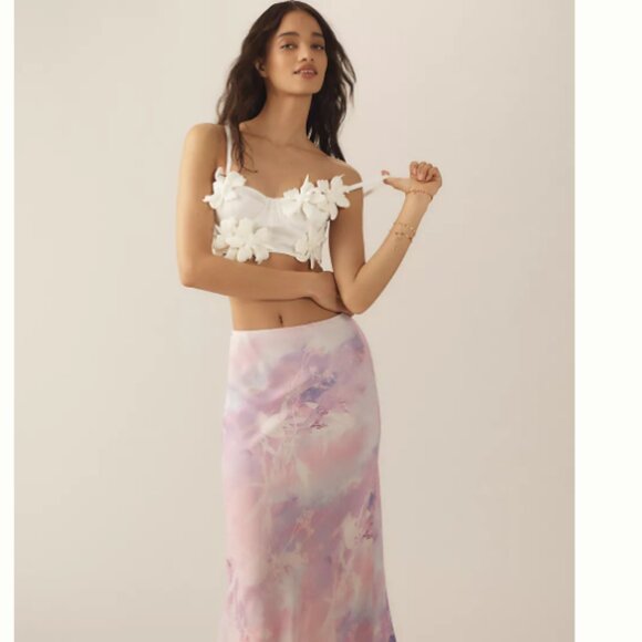 Brand New By Anthropologie Appliqué Corset Top - Picture 3 of 6